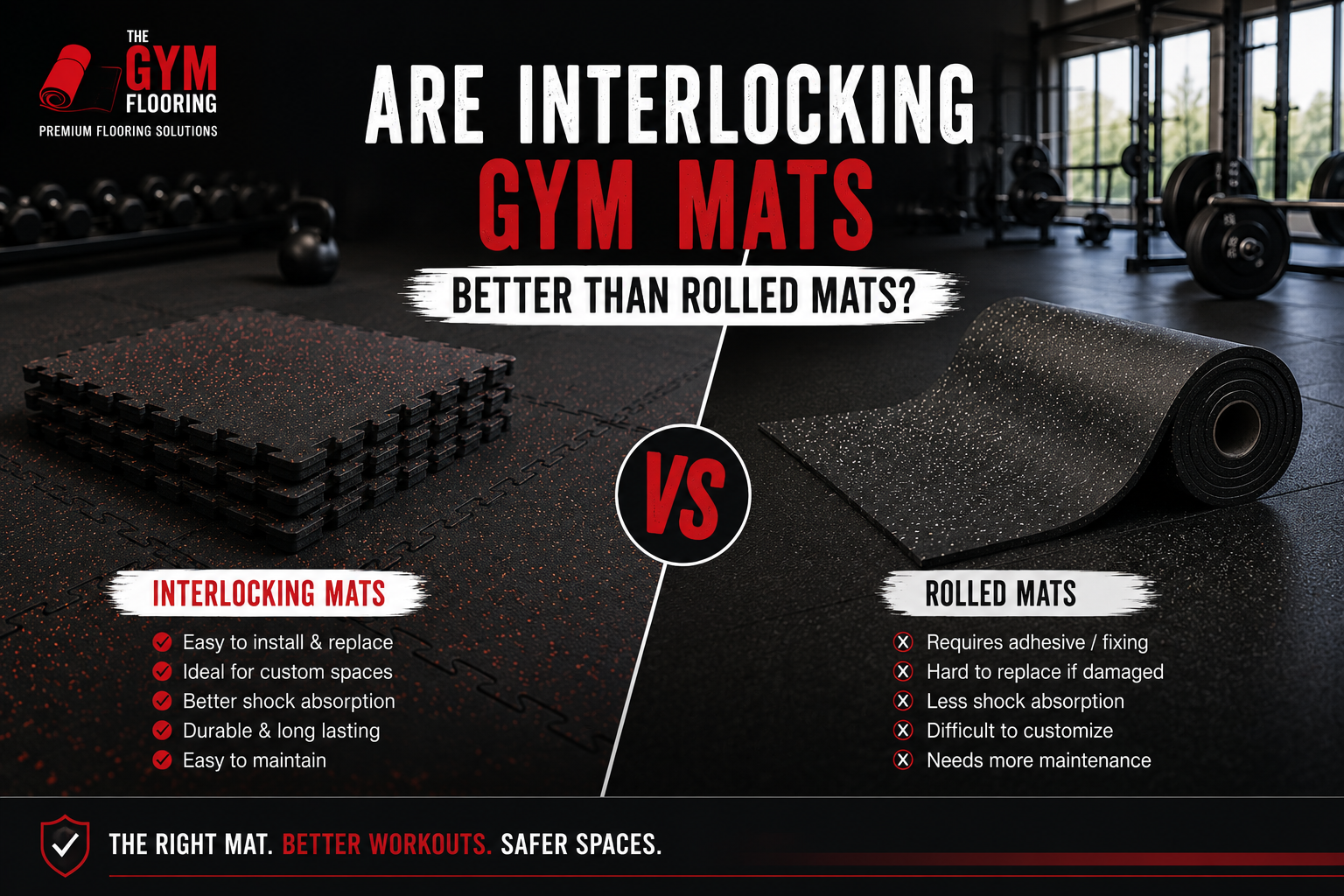 Are Interlocking Gym Mats Better Than Rolled Mats?